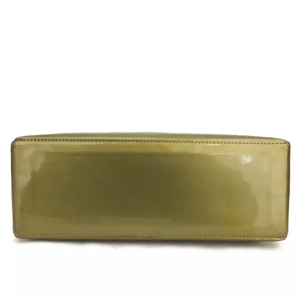 Louis Vuitton WILSHIRE PM Vernis Olive Art Deco Handbag - date code MI4059